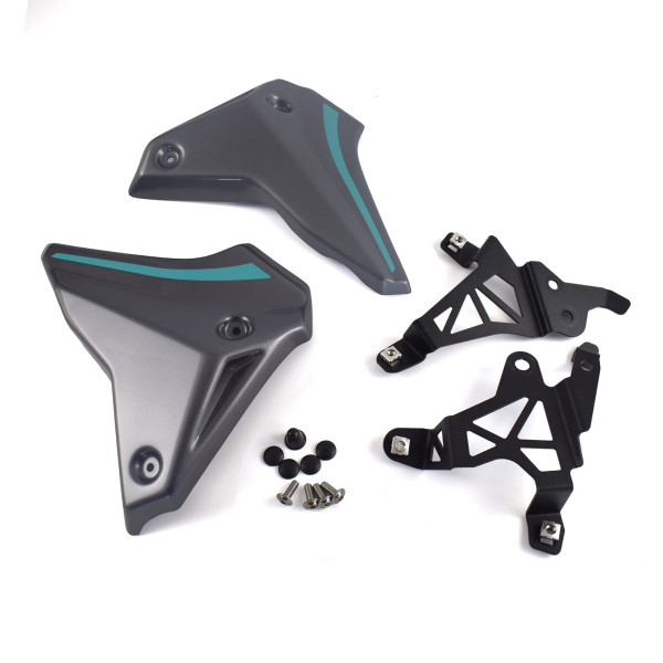 Pyramid Plastics Pyramid front infill panels | midnight cyan | yamaha mt-09 2021>current